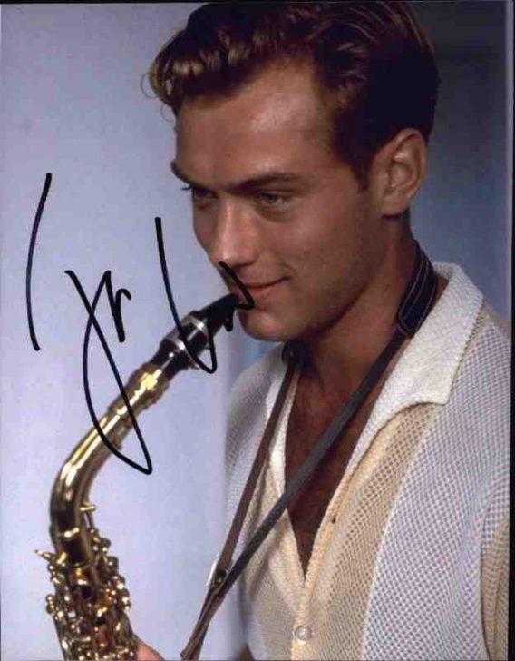 Jude Law signed 8x10 poster