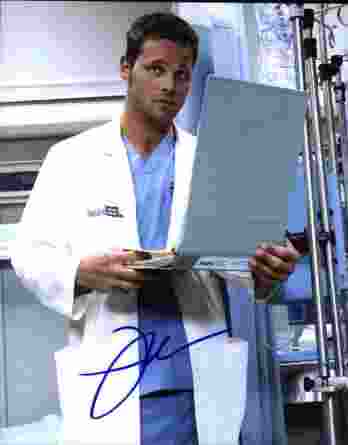 Justin Chambers signed 8x10 poster