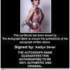 Kaitlyn Dever Certificate of Authenticity from The Autograph Bank