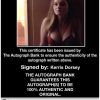 Kerris Dorsey Certificate of Authenticity from The Autograph Bank