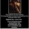 Larenz Tate Certificate of Authenticity from The Autograph Bank