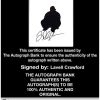 Lavell Crawford Certificate of Authenticity from The Autograph Bank