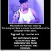 Lea Delaria Certificate of Authenticity from The Autograph Bank