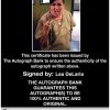 Lea Delaria Certificate of Authenticity from The Autograph Bank