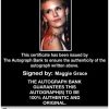 Maggie Grace Certificate of Authenticity from The Autograph Bank
