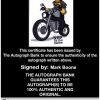 Mark Boone Certificate of Authenticity from The Autograph Bank