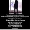 Marlon Wayans Certificate of Authenticity from The Autograph Bank