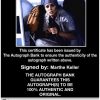 Marthe Keller Certificate of Authenticity from The Autograph Bank