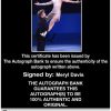 Meryl Davis Certificate of Authenticity from The Autograph Bank