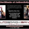 Miles Teller Certificate of Authenticity from The Autograph Bank