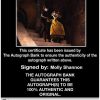 Molly Shannon Certificate of Authenticity from The Autograph Bank