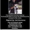 Neill Blomkamp Certificate of Authenticity from The Autograph Bank