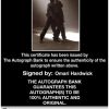 Omari Hardwick Certificate of Authenticity from The Autograph Bank