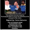 Patrick Warburton Certificate of Authenticity from The Autograph Bank