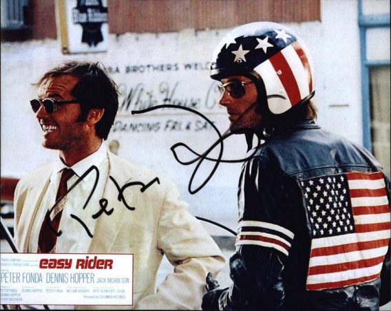 Peter Fonda signed 8x10 poster