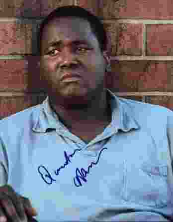 Quinton Aaron signed 8x10 poster