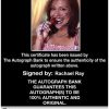 Rachael Ray Certificate of Authenticity from The Autograph Bank