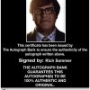 Rich Sommer Certificate of Authenticity from The Autograph Bank