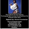 Richard Chamberlain Certificate of Authenticity from The Autograph Bank