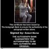 Robert Morse Certificate of Authenticity from The Autograph Bank