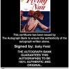 Sally Field Certificate of Authenticity from The Autograph Bank