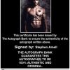 Stephen Amell Certificate of Authenticity from The Autograph Bank