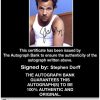 Stephen Dorff Certificate of Authenticity from The Autograph Bank