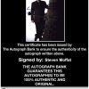 Steven Moffat Certificate of Authenticity from The Autograph Bank