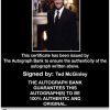 Ted Mcginley Certificate of Authenticity from The Autograph Bank