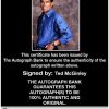 Ted Mcginley Certificate of Authenticity from The Autograph Bank