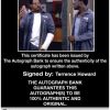 Terrence Howard Certificate of Authenticity from The Autograph Bank