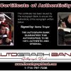 Verne Troyer Certificate of Authenticity from The Autograph Bank