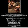 Sumo wrestler Harumafuji Kohei Certificate of Authenticity from The Autograph Bank