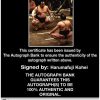 Sumo wrestler Harumafuji Kohei Certificate of Authenticity from The Autograph Bank