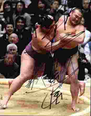 Sumo wrestler Homasho Noriyuki signed 8x10 photo