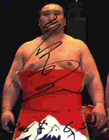 Sumo wrestler Iwakiyama Ryuta signed 8x10 photo