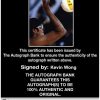 Volleyball player Kevin Wong Certificate of Authenticity from The Autograph Bank