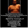 Sumo wrestler Kotoshogiku Jp Certificate of Authenticity from The Autograph Bank