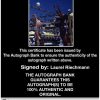 Volleyball player Laurel Riechmann Certificate of Authenticity from The Autograph Bank