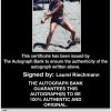 Volleyball player Laurel Riechmann Certificate of Authenticity from The Autograph Bank