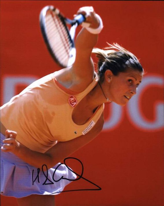 Tennis player Maria Sanchez signed 8x10 photo