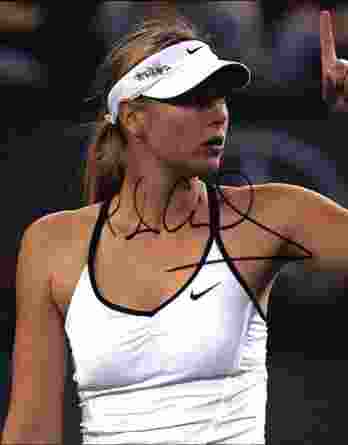 Tennis player Maria Sanchez signed 8x10 photo