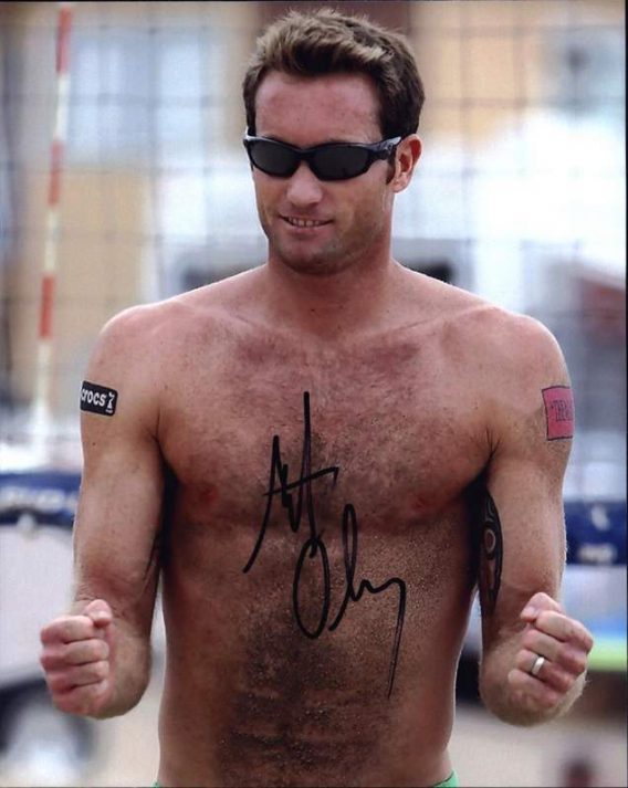 Volleyball player Matt Olson signed 8x10 photo