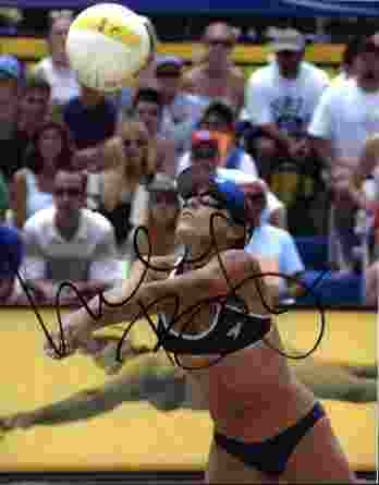 Volleyball player Nicole Branagh signed 8x10 photo