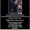 Tennis player Roberta Vinci Certificate of Authenticity from The Autograph Bank