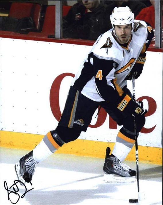 NHL Steve Montador signed 8x10 photo
