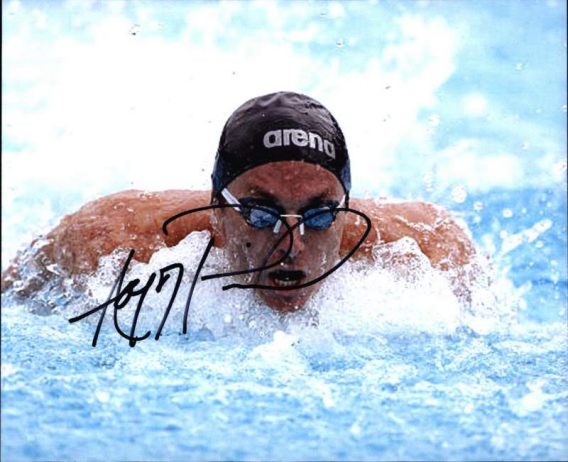 Olympic Swimming Aaron Peirsol signed 8x10 photo