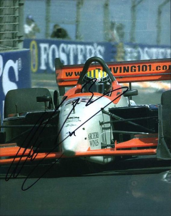 IndyCar series racing Alex Barron signed 8x10 photo