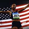 Olympic Track Allyson Felix signed 8x10 photo