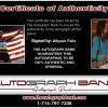 Olympic Track Allyson Felix Certificate of Authenticity from The Autograph Bank